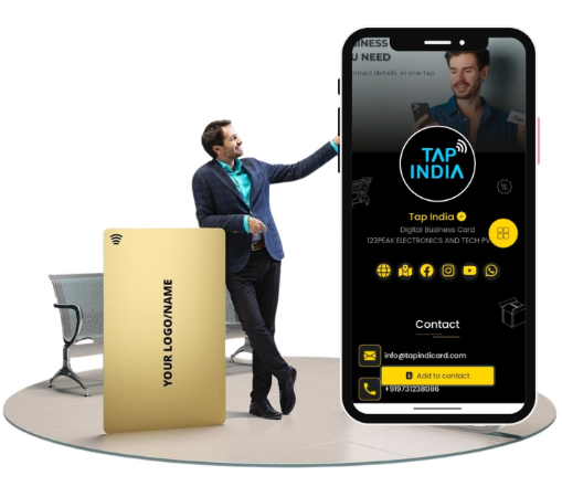 Digital vCard Illustration